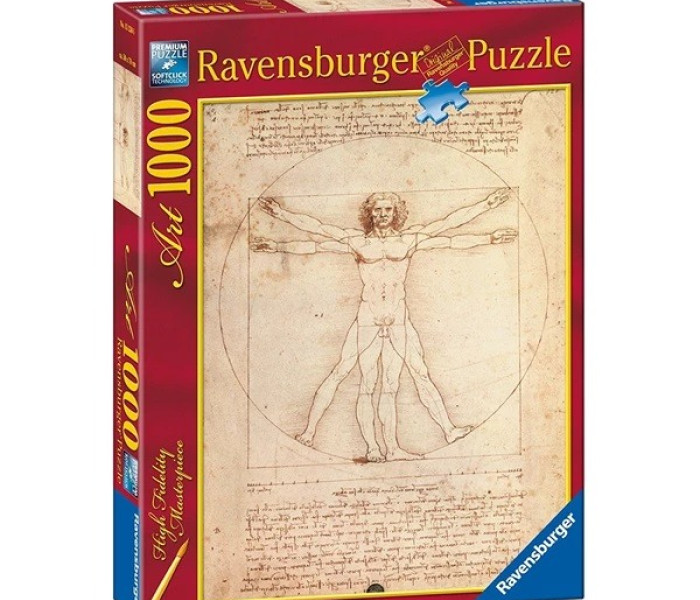 Puzzle - Ravensburger - Vitruviánsky muž