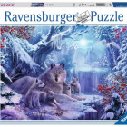 Puzzle - Ravensburger - Zimní vlci