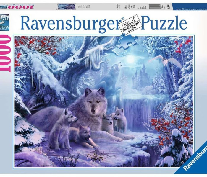 Puzzle - Ravensburger - Zimní vlci