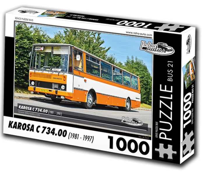 Puzzle - Retro-auta - Bus Karosa C 734.00 (1981-1997)