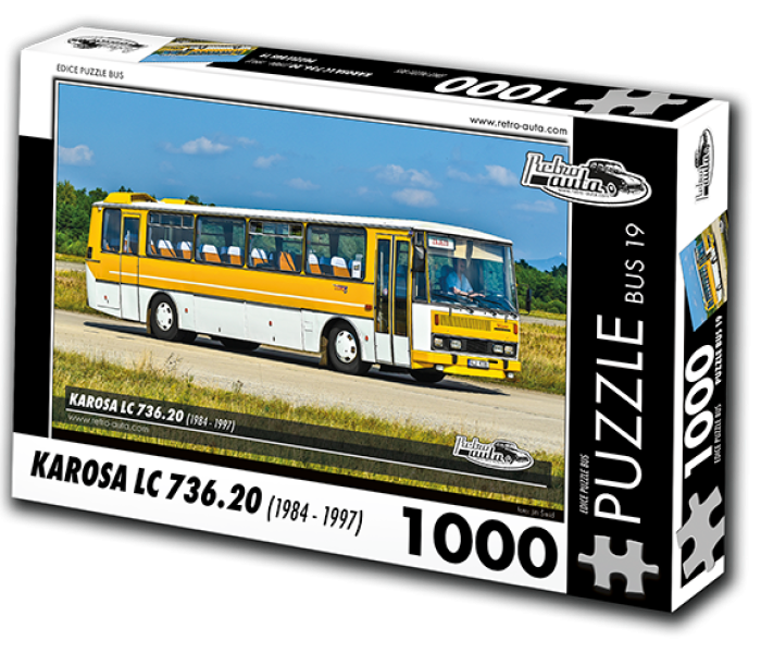 Puzzle - Retro-auta - Bus Karosa LC 736.20 (1984-1997)