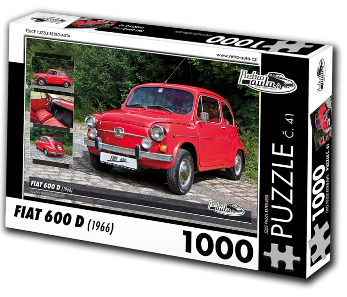 Puzzle - Retro-auta - Puzzle Fiat 600 D (1966)