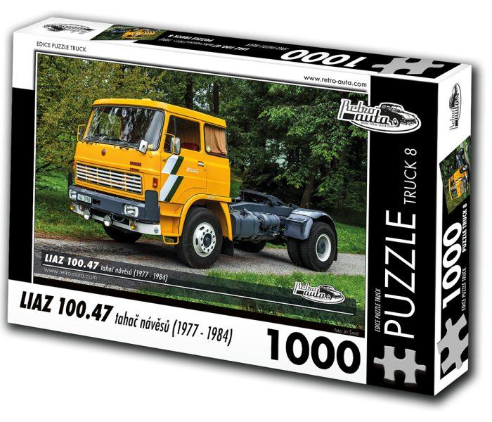 Puzzle - Retro-auta - Liaz 100.47 Ťahač návěsů (1977-1984)