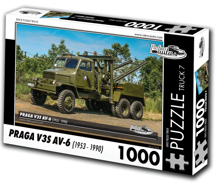 Puzzle - Retro-auta - Praga V3S AV-3 (1953-1990)