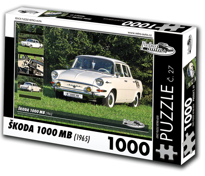 Puzzle - Retro-auta - Puzzle Škoda 1000 MB (1965)