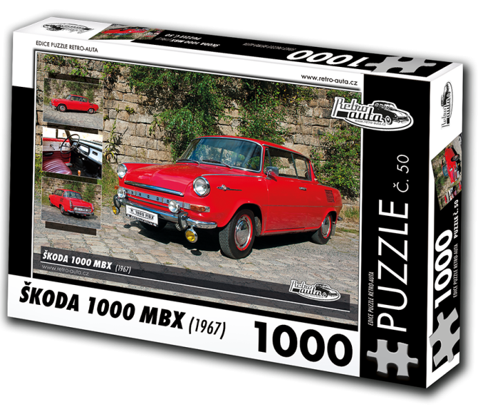 Puzzle - Retro-auta - Puzzle Škoda 1000 MBX (1967)
