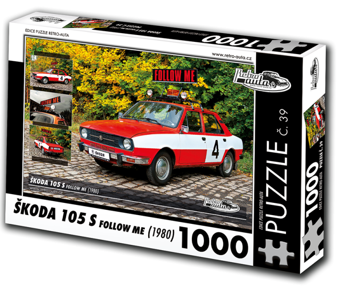 Puzzle - Retro-auta - Puzzle Škoda 105 S Follow me