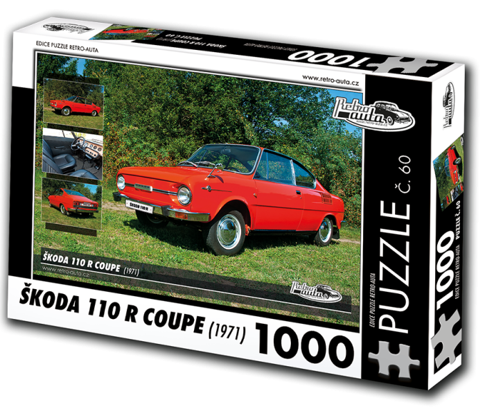 Puzzle - Retro-auta - Puzzle Škoda 110 R coupé (1971)
