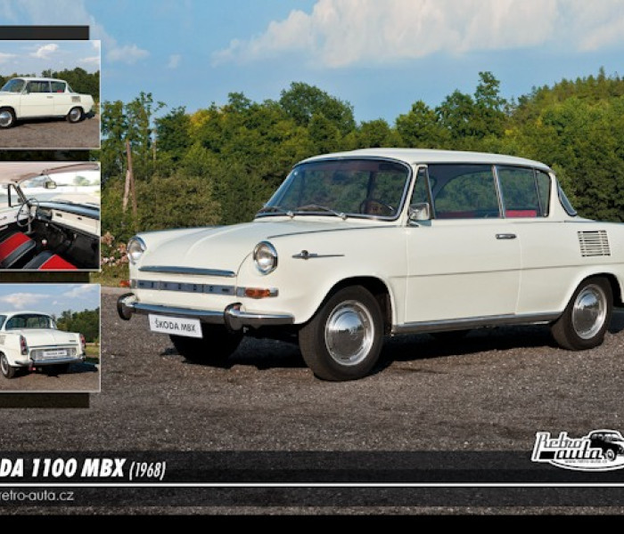 Puzzle - Retro-auta - Puzzle Škoda 1100 MBX (1968)