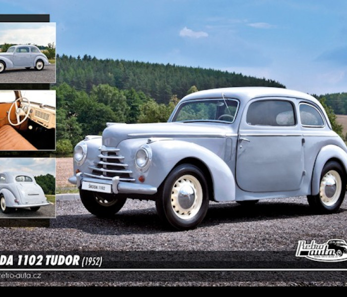 Puzzle - Retro-auta - Puzzle Škoda 1102 Tudor (1952)