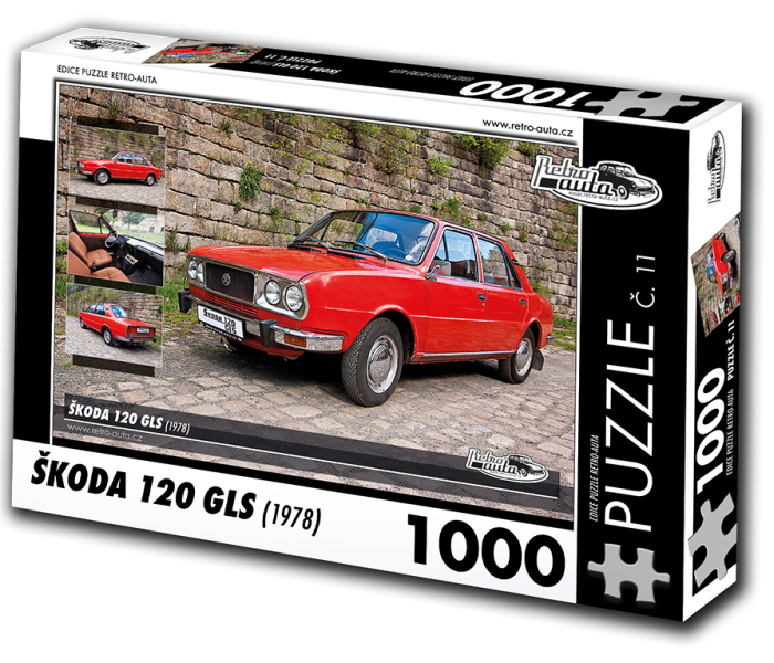 Puzzle - Retro-auta - Puzzle Škoda 120 GLS (1978)