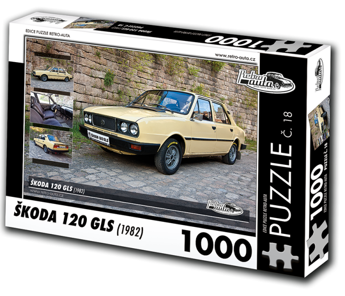 Puzzle - Retro-auta - Puzzle Škoda 120 GLS (1982)