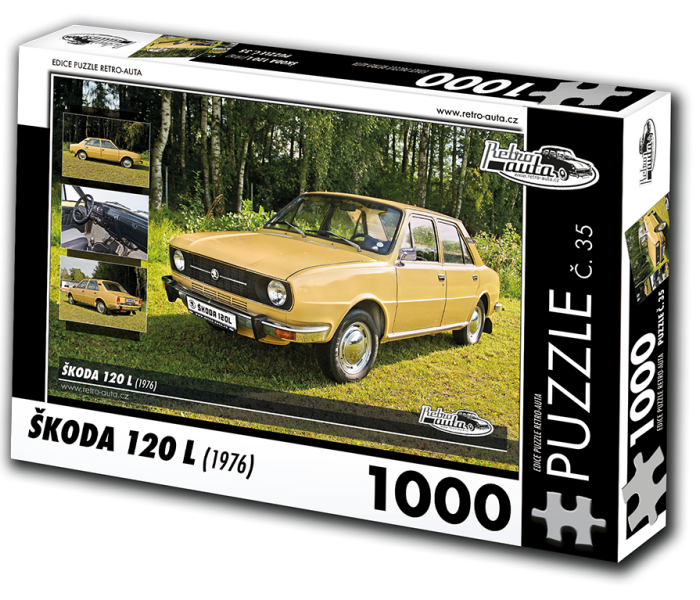 Puzzle - Retro-auta - Puzzle Škoda 120 L (1967)