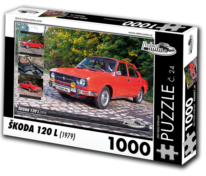 Puzzle - Retro-auta - Puzzle Škoda 120 L (1979)