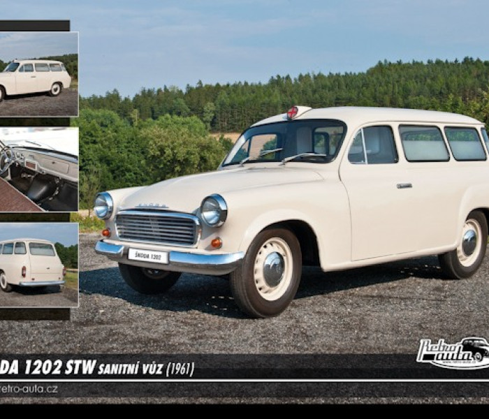 Puzzle - Retro-auta - Puzzle Škoda 1202 STW (1961)