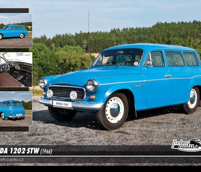 Puzzle - Retro-auta - Puzzle Škoda 1202 STW (1966)