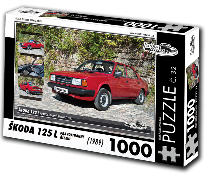 Puzzle - Retro-auta - Puzzle Škoda 125 L (1989)