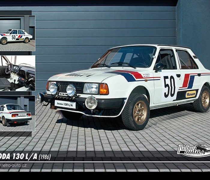 Puzzle - Retro-auta - Puzzle Škoda 130 LA (1986)