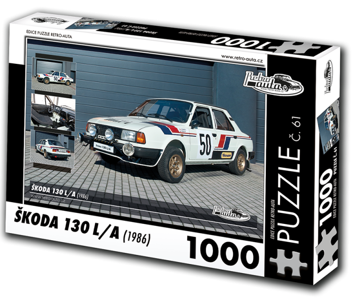 Puzzle - Retro-auta - Puzzle Škoda 130 LA (1986)