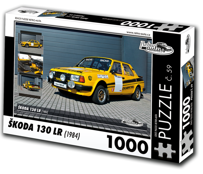 Puzzle - Retro-auta - Puzzle Škoda 130 LR (1984)