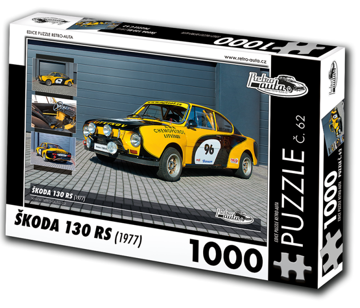Puzzle - Retro-auta - Puzzle Škoda 130 RS (1977)