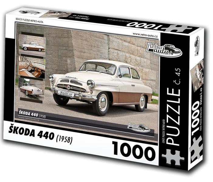 Puzzle - Retro-auta - Puzzle Škoda 440 (1958)