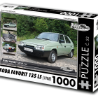 Puzzle - Retro-auta - Puzzle Škoda Favorit 135 LS (1988)