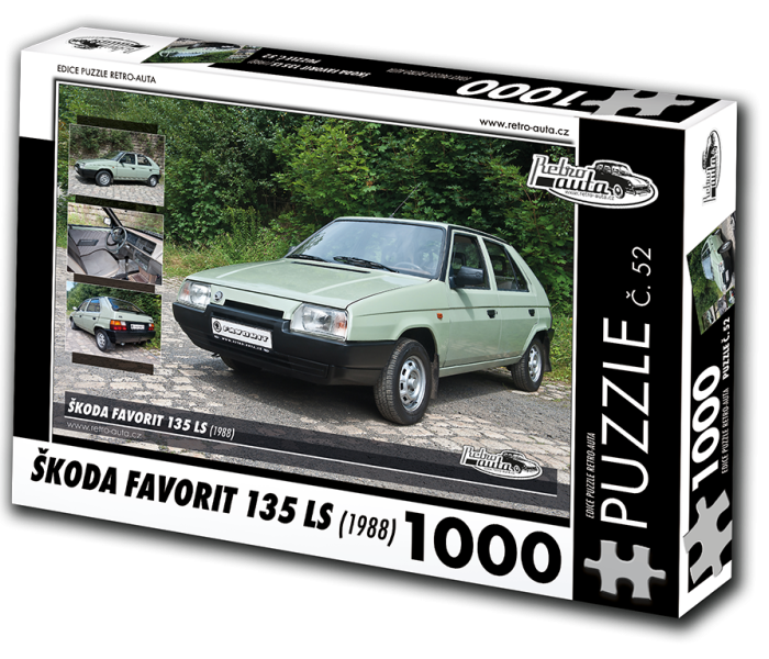 Puzzle - Retro-auta - Puzzle Škoda Favorit 135 LS (1988)