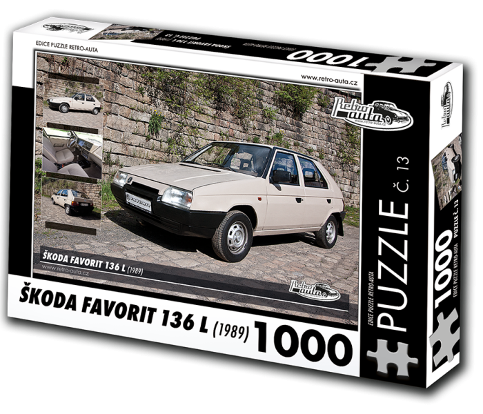 Puzzle - Retro-auta - Puzzle Škoda Favorit 136 L (1989)