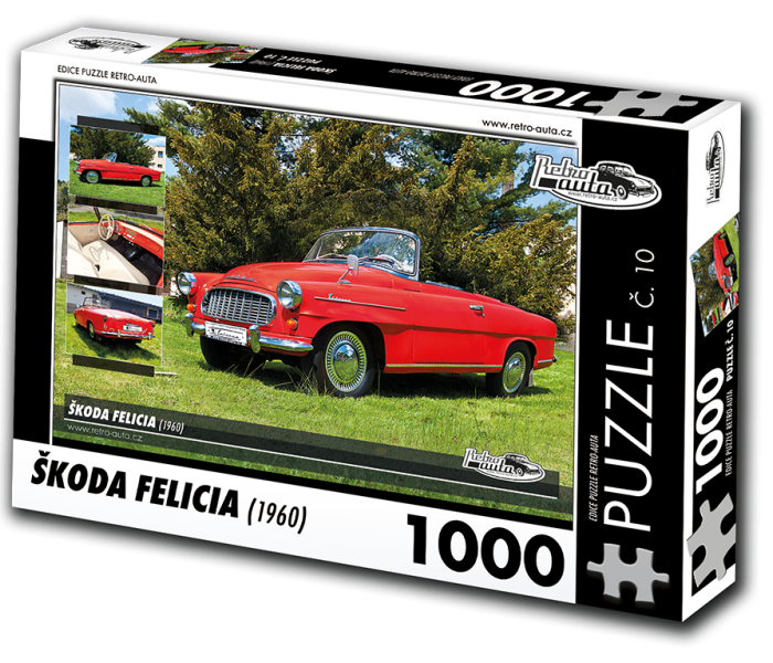 Puzzle - Retro-auta - Puzzle Škoda Felicia (1960)