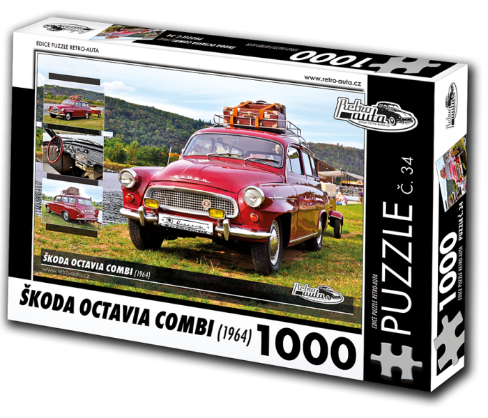 Puzzle - Retro-auta - Puzzle Škoda Octavia Combi (1964)