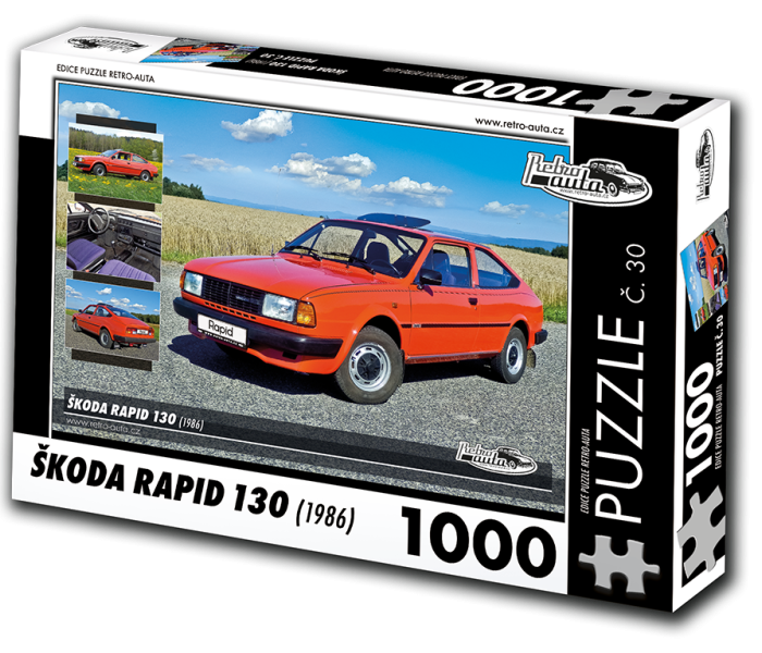 Puzzle - Retro-auta - Puzzle Škoda Rapid 130 (1986)