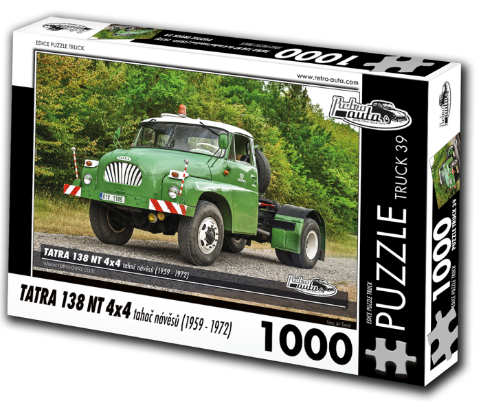 Puzzle - Retro-auta - Tatra 138 NT 4x4 Tahač návěsů (1959-1972)