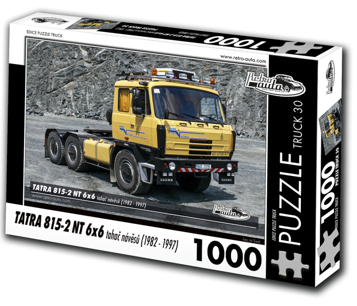 Puzzle - Retro-auta - Tatra 815-2 NT 6x6 Tahač návěsů (1982-1997)