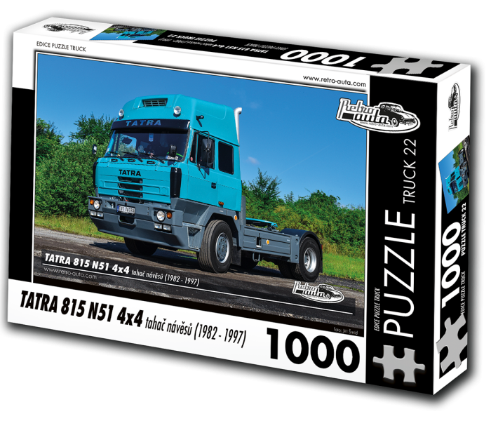 Puzzle - Retro-auta - Tatra 815 N51 4x4 Ťahač návěsů (1982-1997)