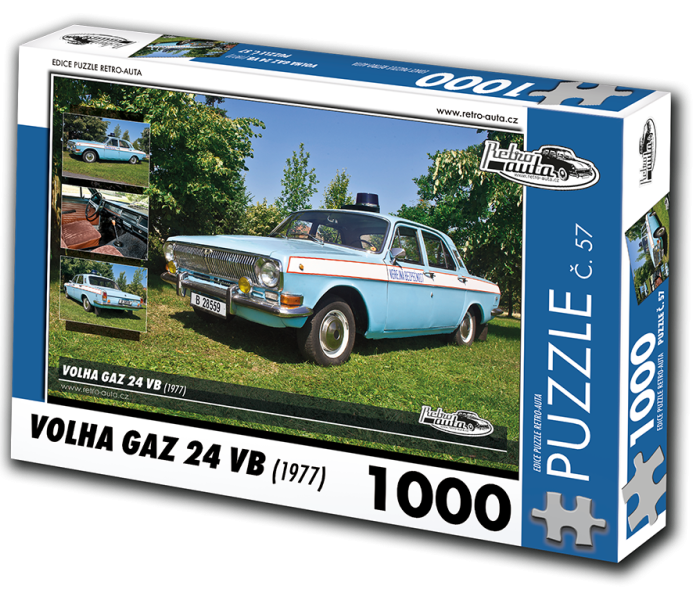 Puzzle - Retro-auta - Puzzle Volha GAZ 24 VB (1977)