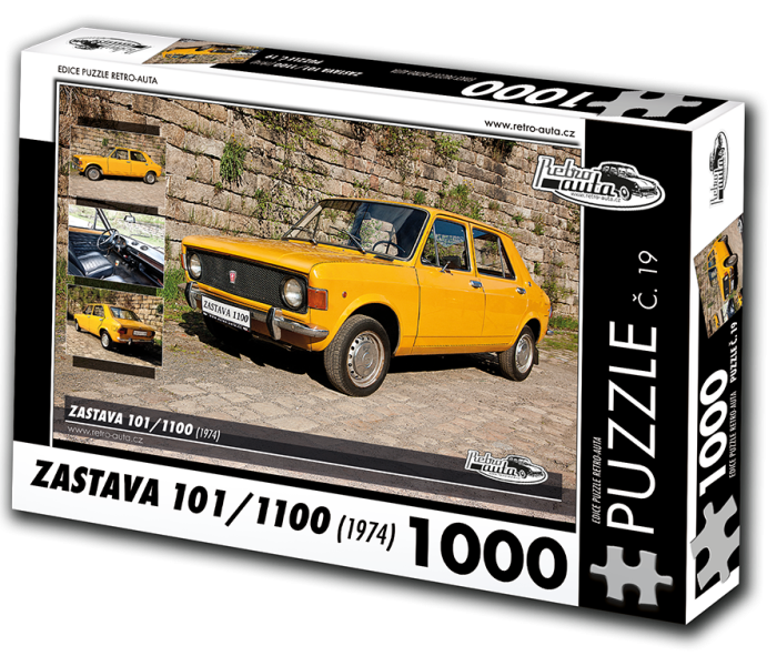 Puzzle - Retro-auta - Puzzle Zastava 101/1100 (1974)