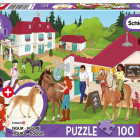 Puzzle - Schmidt - Na koňské farmě + figurka