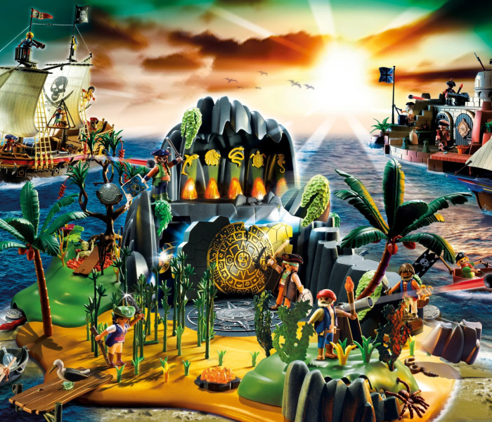 Puzzle - Schmidt - Ostrov pirátů + figurka