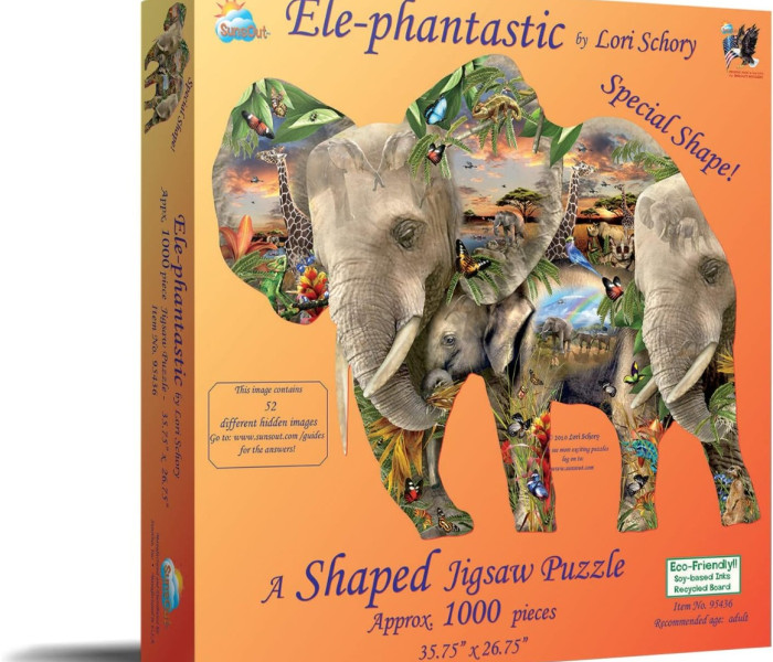 Puzzle - Sunsout - Sloni