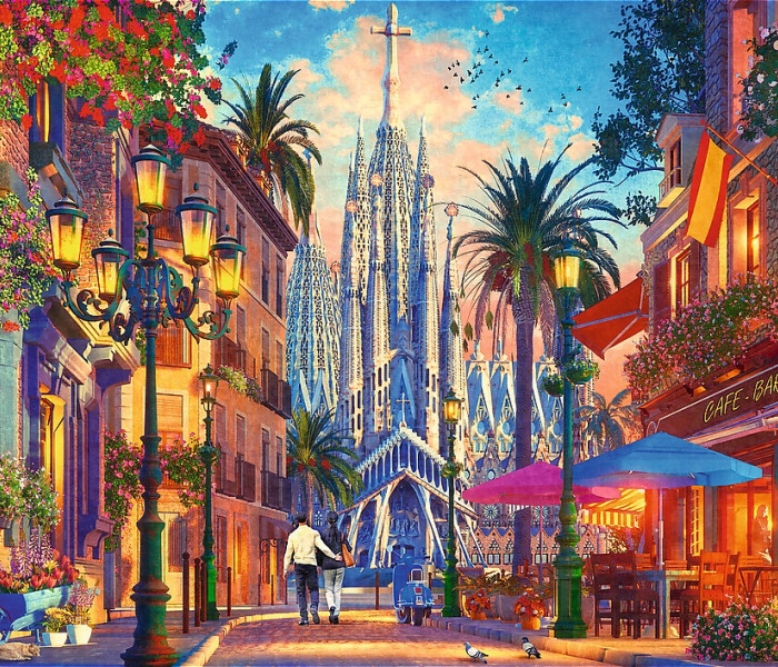 Puzzle - Trefl - Barcelona, ​​Španělsko