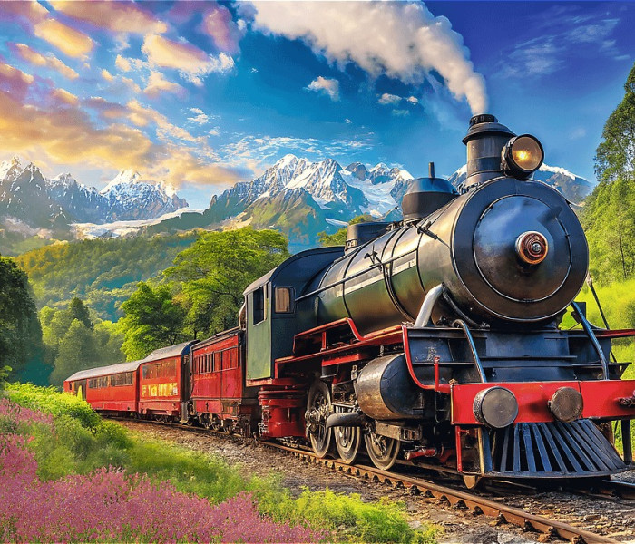 Puzzle - Trefl - Cesta vlakem