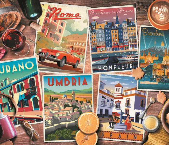 Puzzle - Trefl - Cestování po Evropě