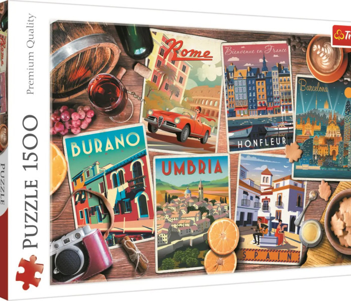 Puzzle - Trefl - Cestování po Evropě