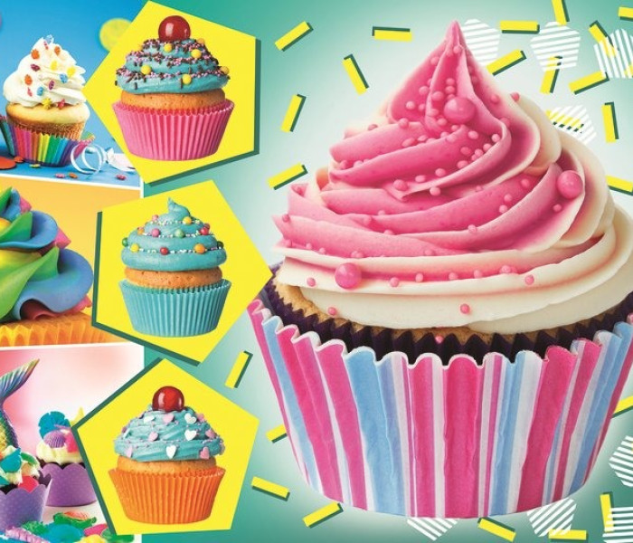 Puzzle - Trefl - Barevné dortíky - Panoramatické puzzle