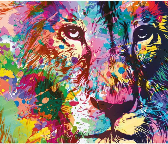 Puzzle - Trefl - Barevný lev