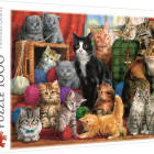 Puzzle - Trefl - Kočičí setkání