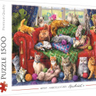 Puzzle - Trefl - Kočky na pohovce
