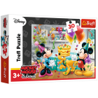 Puzzle - Trefl - Mickey a Minnie slaví narozeniny