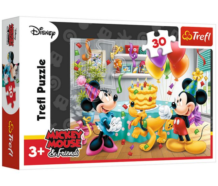 Puzzle - Trefl - Mickey a Minnie slaví narozeniny